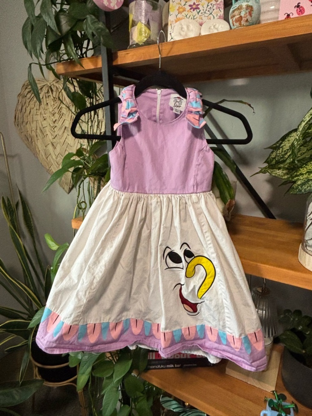 Disney Dress Shop Beauty & Beast Dress Purple Fit & Flare Chip Potts  | Small